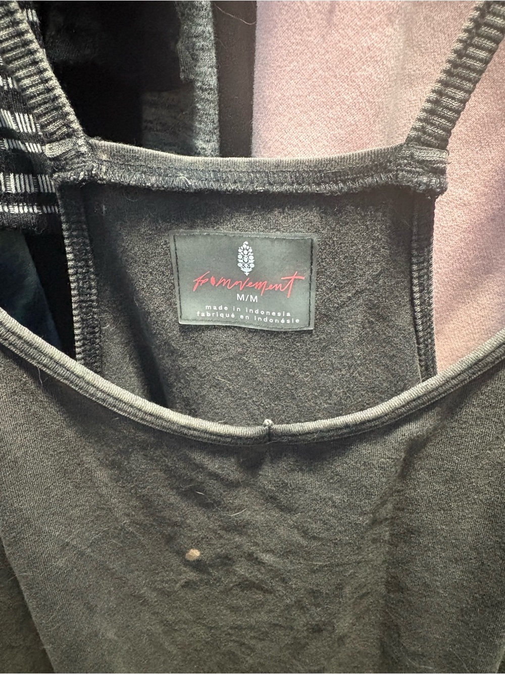 Free People Charcoal Gray Double-Pocket romper - Picture 2 of 3